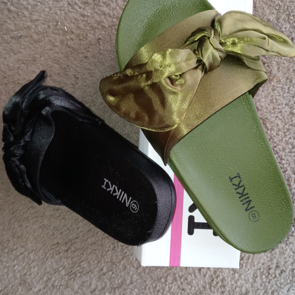 Women Bow tie Slides💃